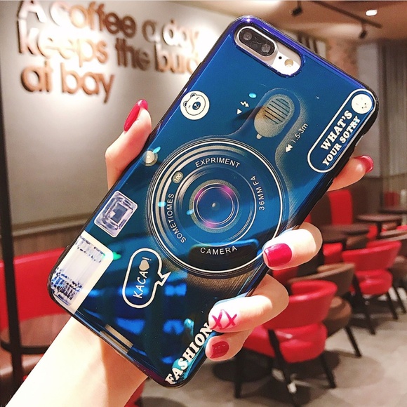 NEW iPhone Max/XR/XS/X/7/8/Plus Camera Theme Case - Picture 3 of 8